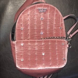 Victoria Secret Pink Velour backpack